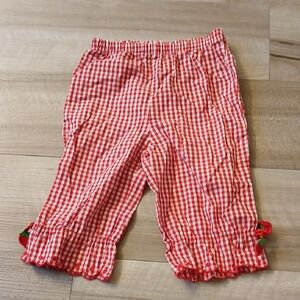 Gymboree Red Checkered Cotton Pants